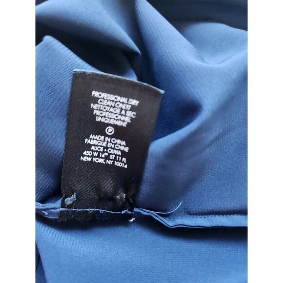 Alice + Olivia Kye V-Neck Ruffle Midi Dress Size 0 Navy #1C421 - Picture 12 of 12
